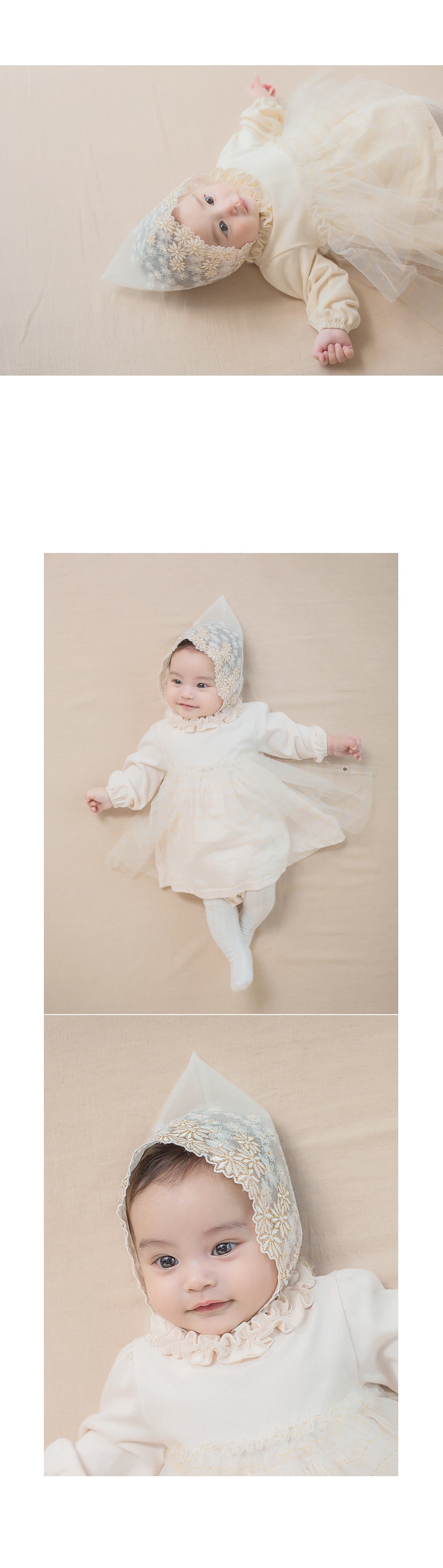 Monju lace bonnet
