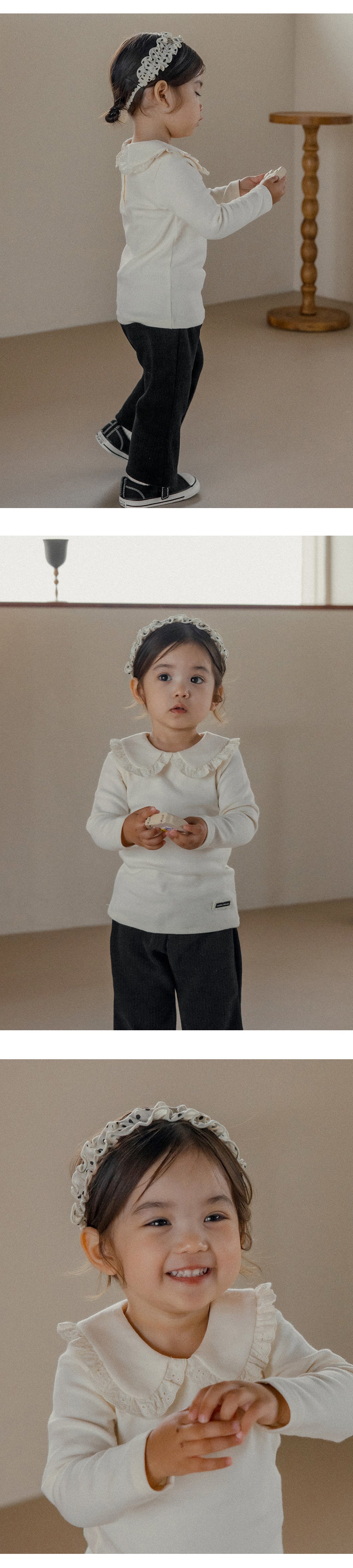 Plume baby hairband