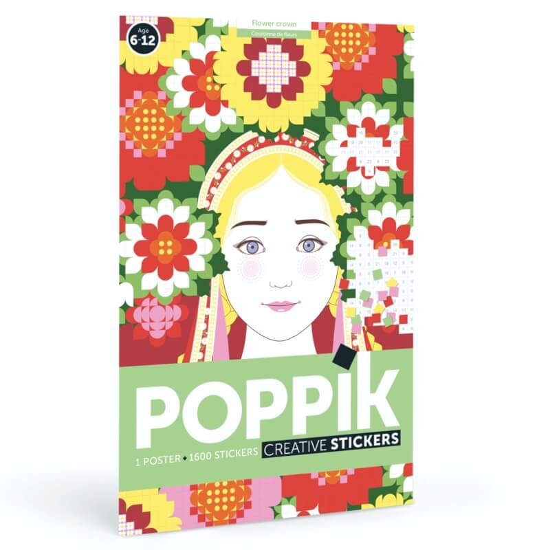Poppik - Stickers poster - FLOWER POWER 1600 stickers
