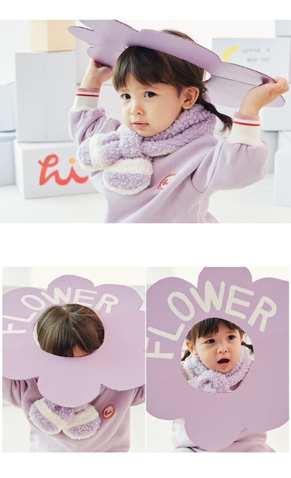 Porin snow baby neckie