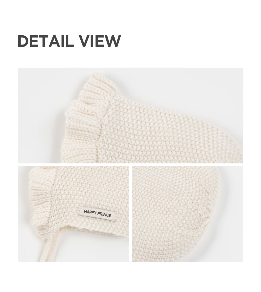 Rosen frill knit bonnet