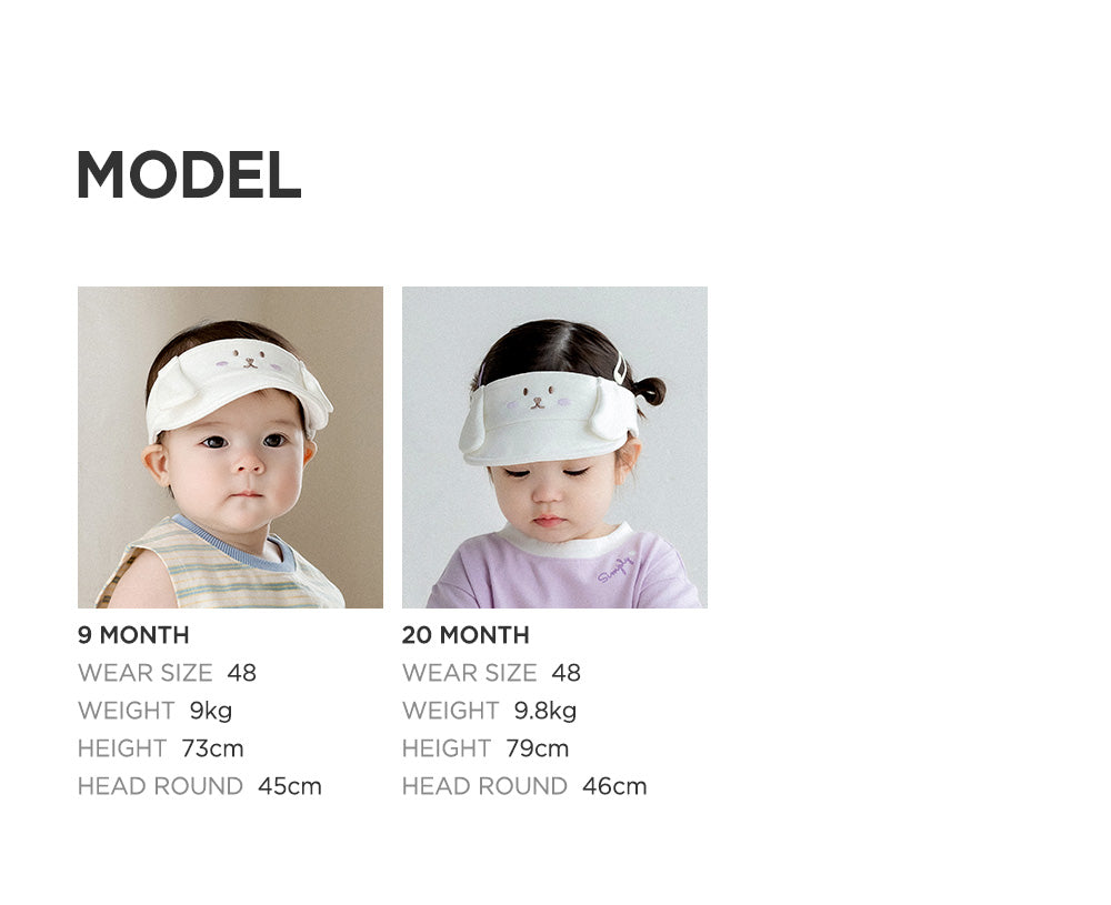 Runo baby sun cap