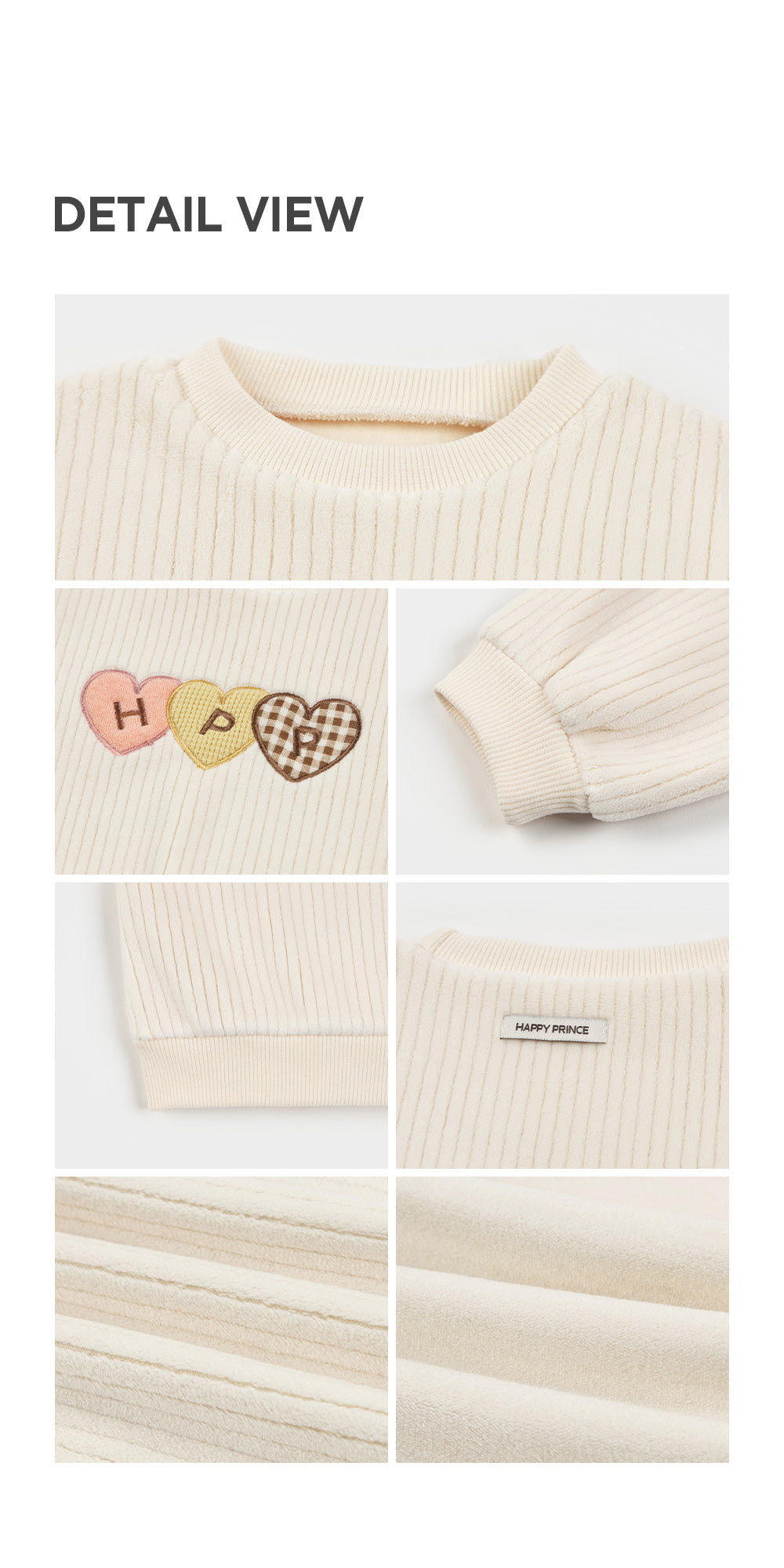 Cute Heart Print Kids' Sweater