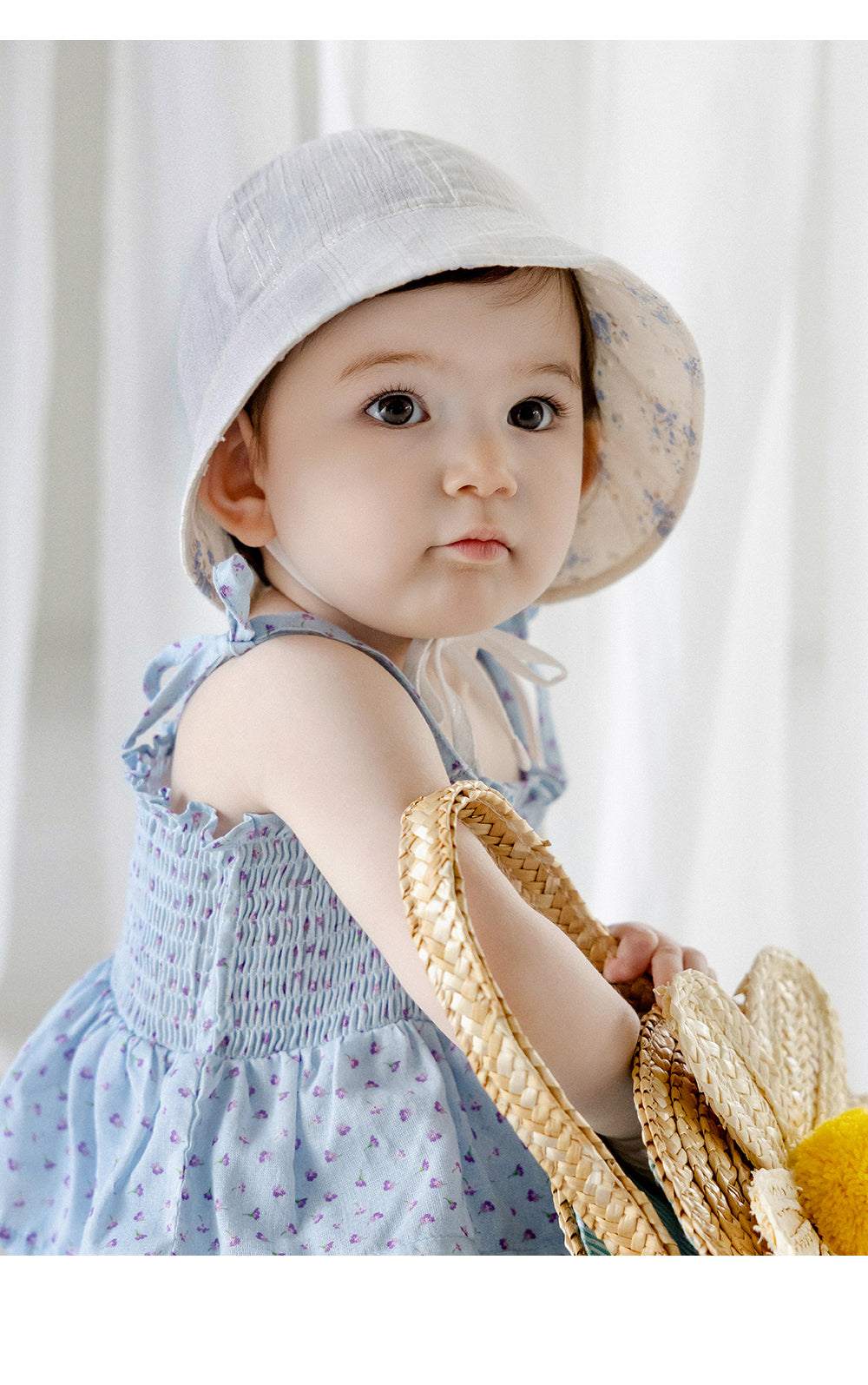 Vera reversible baby sun hat